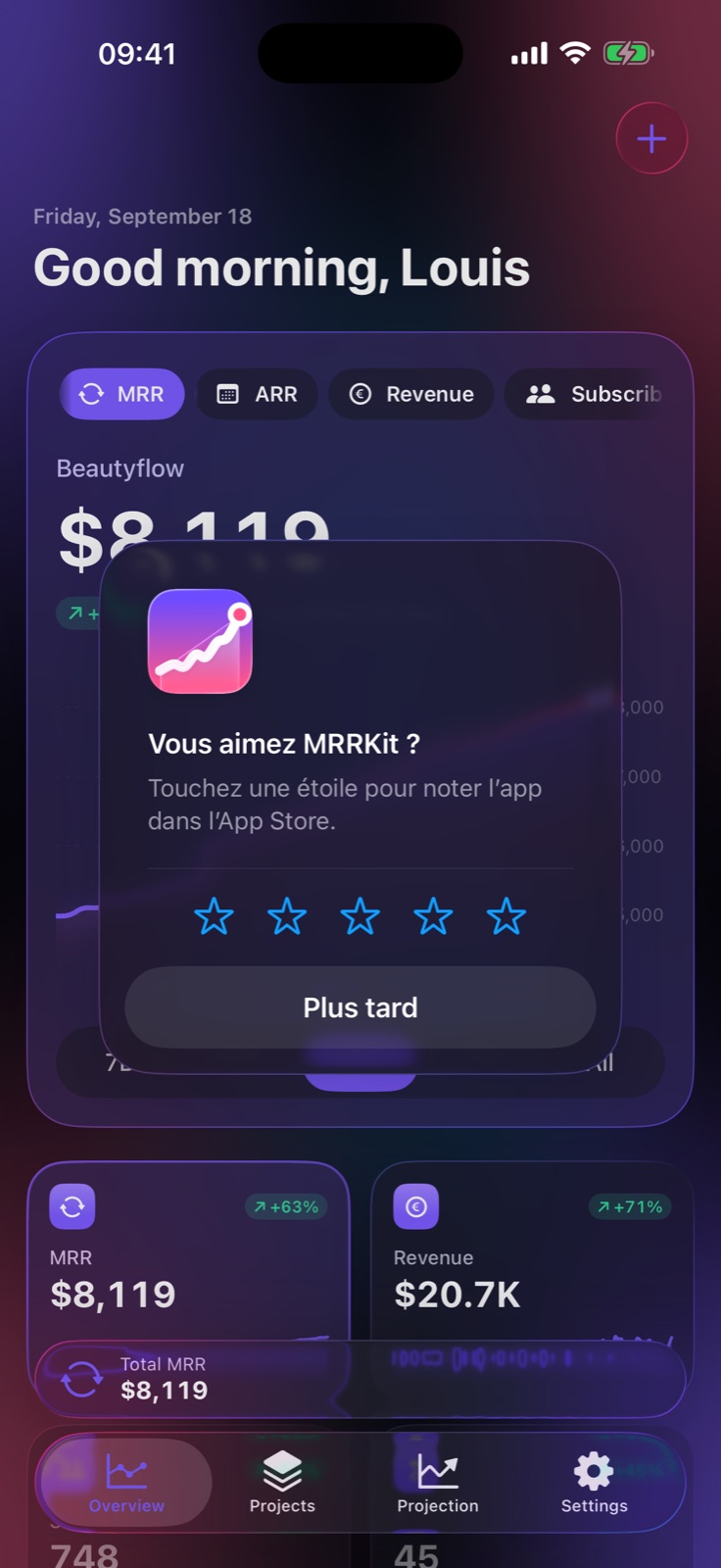 MRRKit in dark mode